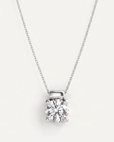 Rolled Bail Lab Diamond Solitaire Necklace (1/2 ct. tw.)